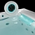 Luxury Hydrotherapy Bathtub 3D model small image 3