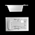 Luxury Hydrotherapy Bathtub 3D model small image 4