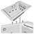 Luxury Hydrotherapy Bathtub 3D model small image 8