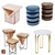 Modern Side Tables Set - Vol.04 3D model small image 1