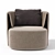 Bernhardt Elio Lounge Chair: Sleek Design, Ultimate Comfort 3D model small image 3