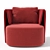 Bernhardt Elio Lounge Chair: Sleek Design, Ultimate Comfort 3D model small image 4