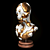 Lava Fusion Set: Gold & Concrete Sculptures 3D model small image 4