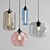 Sleek Glass Pendant Collection 3D model small image 1