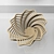 EcoCraft Wooden Bowls: Artistic and Sustainable 3D model small image 5