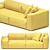 Modern Comfort: Neowall Sofa 3D model small image 2