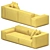 Modern Comfort: Neowall Sofa 3D model small image 4
