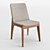 Fuchsia Velvet Dining Chair 3D model small image 1