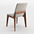 Fuchsia Velvet Dining Chair 3D model small image 4