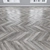 Versatile Oak Parquet Collection: Herringbone, Linear & Chevron 3D model small image 4