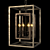 Elegant Four-Light Lantern Pendant 3D model small image 1