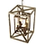 Elegant Four-Light Lantern Pendant 3D model small image 5