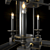 Glamorous Black Spartacus Chandelier 3D model small image 4