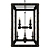 Glamorous Black Spartacus Chandelier 3D model small image 6