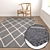 Luxury Carpet Set: High-Quality Textures - 3 Options 3D model small image 5