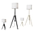 Lauters Floor Lamp | Brown Ash/White 3D model small image 1