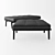 Scandi-Italian Fusion: Minotti Fynn Bench 3D model small image 4