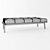 Scandi-Italian Fusion: Minotti Fynn Bench 3D model small image 6