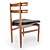 Vintage Danish Rosewood Dining Chair 3D model small image 2