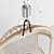 Boho Rattan Hanging Chair - HKLiving 3D model small image 3