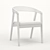 Elegant Solid Wood Dining Chair 3D model small image 5