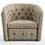 Ginger Luxury Armchair: Italian Elegance 3D model small image 3