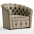 Ginger Luxury Armchair: Italian Elegance 3D model small image 4