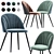 Elegant Upholstered Chair 3D model small image 1