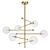 Elegant Mid-Century Chic Chandelier 3D model small image 1