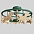 Scandinavian Style Pony Chandelier 3D model small image 2