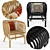 Stylish Isabella Rattan Arm Chair 3D model small image 1