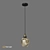 Scandinavian Style Suspension Light | 150cm Height | E27 1*40w 3D model small image 2