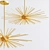 Golden Urchin Pendant Lamp 3D model small image 1