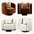 Elegant Eichholtz Armchair: Perfect for Your Home 3D model small image 3