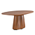 Otago Oval Dining Table: Sleek & Stylish 3D model small image 1