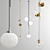 Elegant Glass Pendant Lights 3D model small image 2