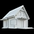 Cozy Getaway Cottage 3D model small image 4