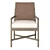 Elegant Bercut Dining Armchair 3D model small image 2