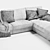 Vittoria Charlie: Stylish and Spacious Sofa 3D model small image 5