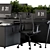 Modern Office Furniture Set 17 3D model small image 4