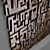 Modern Wall Sculpture 3D model small image 4