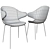 Aiku Soft Chairs: Stylish and Comfortable 3D model small image 3