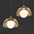 Luxury Gold Mesh Pendant Lamp (FLADE) 3D model small image 2