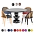 Elegant Marble Dining Set 3D model small image 4