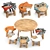 Wildlife Kids Furniture Set 3D model small image 1