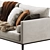 Maxalto Simpliciter Modern Sofa 3D model small image 4