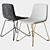 Vela Upholstered Chair: Elegant Comfort 3D model small image 1