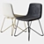 Vela Upholstered Chair: Elegant Comfort 3D model small image 2