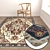 Luxury Carpet Set: High-Quality Textures & Versatility 3D model small image 5