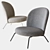 Luxury Puffy Lounge Chair: Calligaris 3D model small image 1